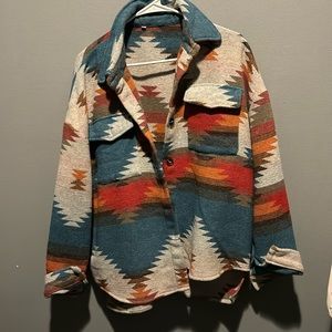 Aztec shacket